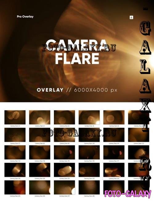 30 Camera Flare Overlay HQ - 26070571