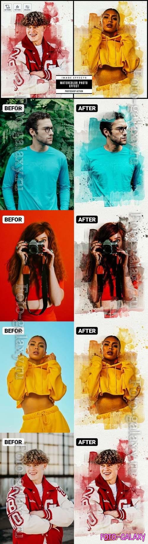 Watercolor Photo Effect Action