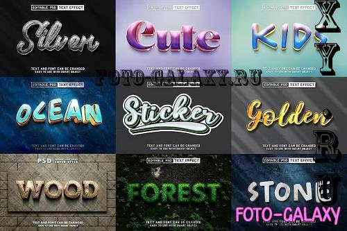 9 Styles of Editable Psd Text Effect - TXF53M5