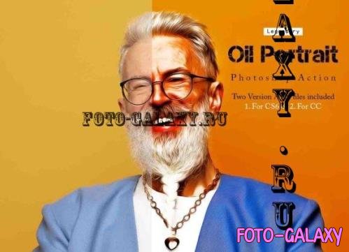 Legendary Oil Portrait Ps Action - 31381723