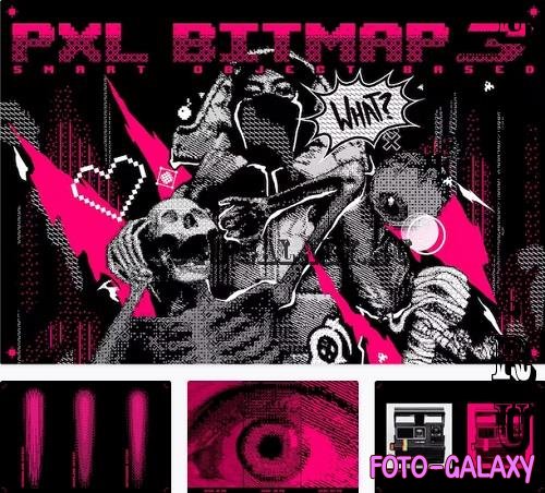 Pxl Bitmap 3 - Photoshop Effect - 42154657