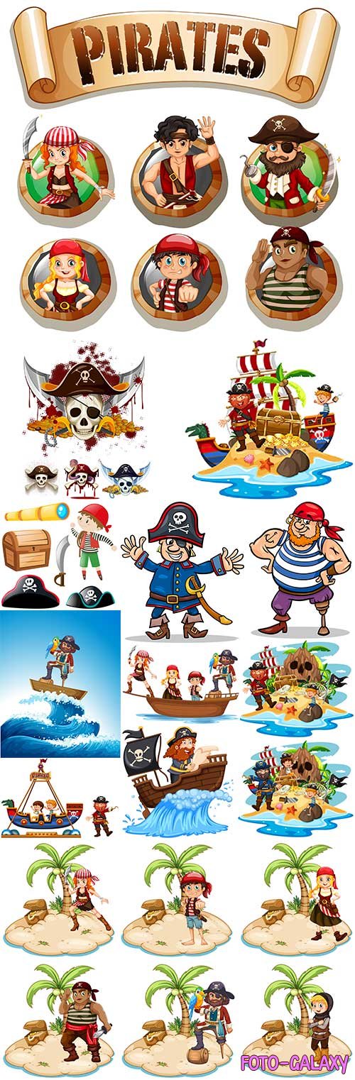 Пираты южных морей - Векторный клипарт