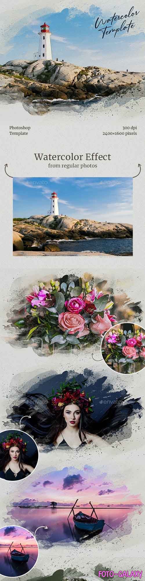 Watercolor from Photo Template 28663455
