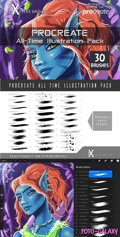 Procreate All-Time Illustration Pack 4477180