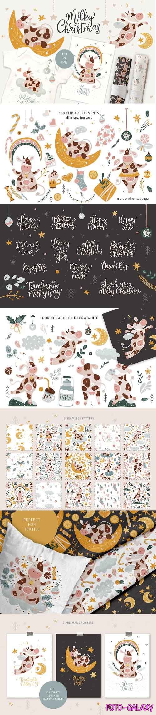 Milky Christmas. Christmas Cow Pack - 5461271