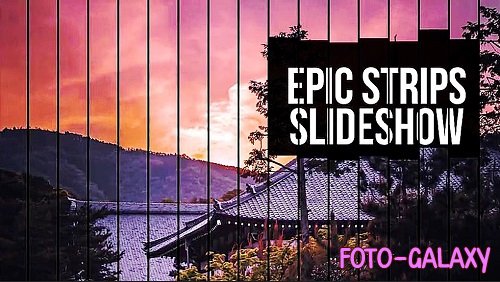 Epic Strips Slideshow 1081 - Project for After Effects