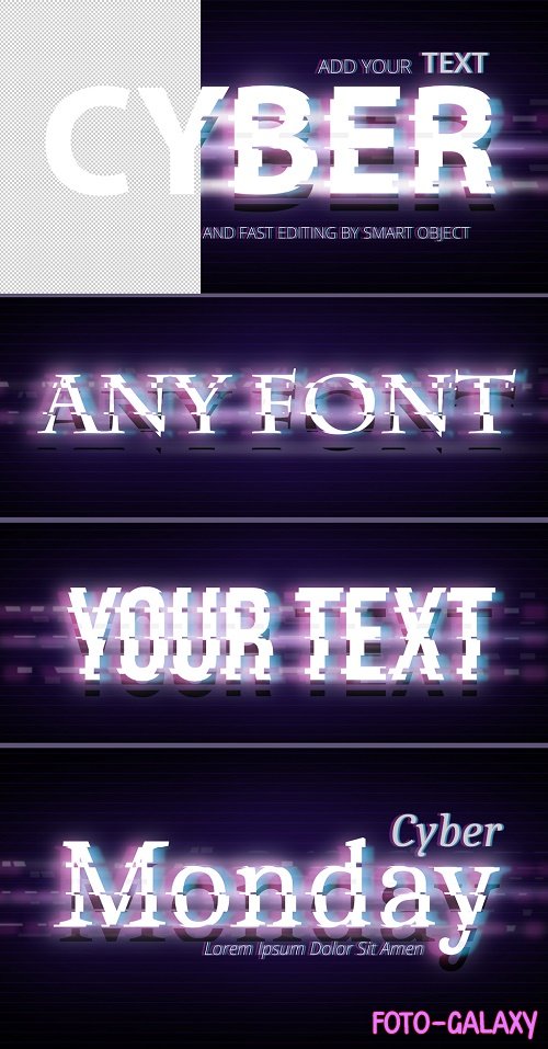 Cyberpunk Style Text Effect 385543643