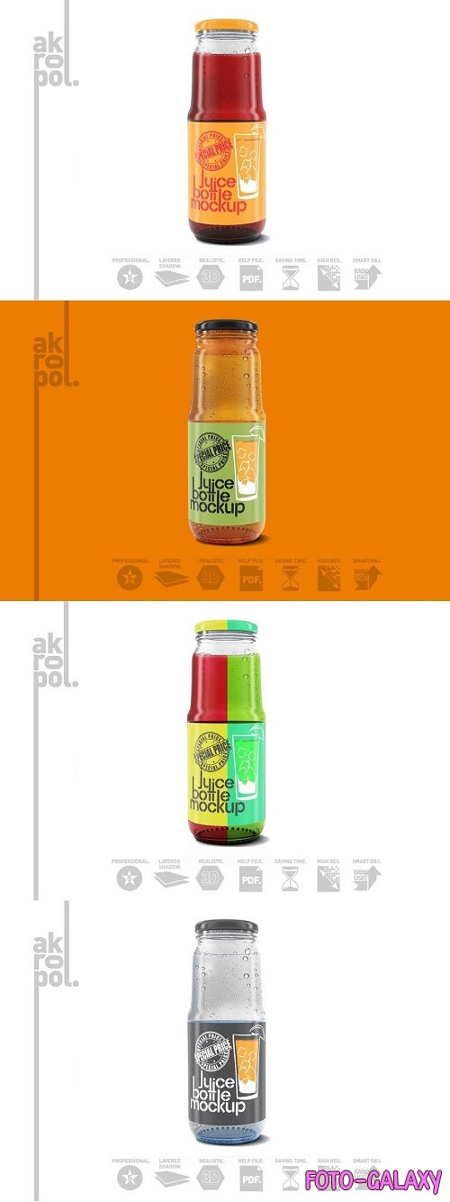 Juice bottle Mock Up 4537554