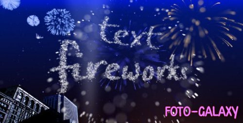 Videohive - Text Fireworks - 307544