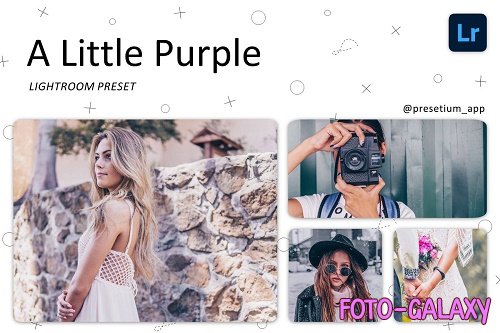 CreativeMarket - A Little Purple - Lightroom Presets 5219750