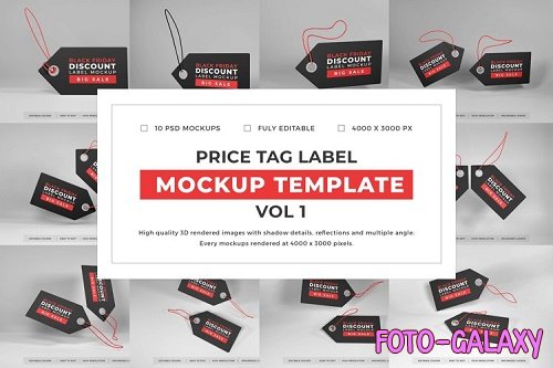 Price Tag Label Mockup Template Bundle Vol 1 - 1053987