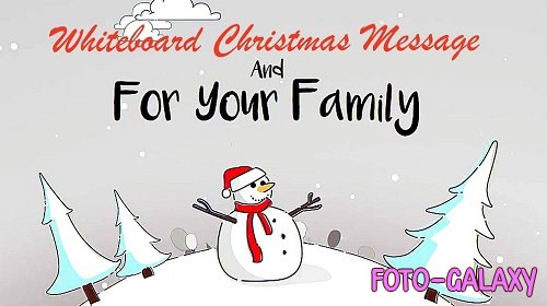 Whiteboard Christmas Message 856876 - Project for After Effects