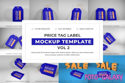 Price Tag Label Mockup Template Bundle Vol 2 -1080642