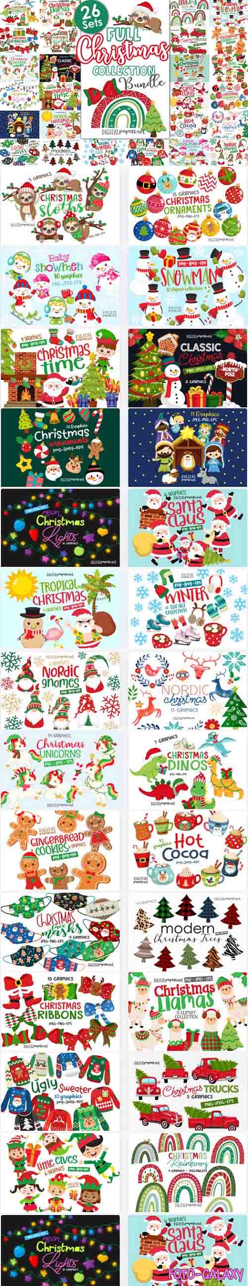 Full Christmas Collection Bundle - 26 Premium Graphics