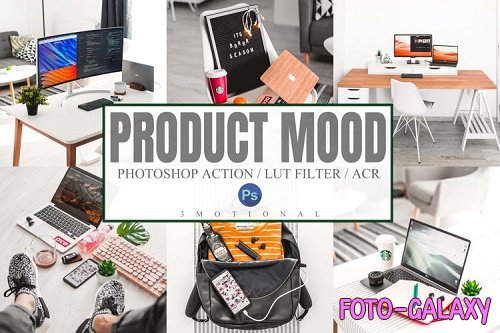 10 Product Mood Photoshop Actions ACR, LUT Presets - 1100258