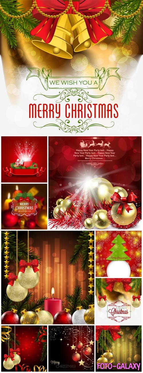 New Year and Christmas illustrations in vector 28