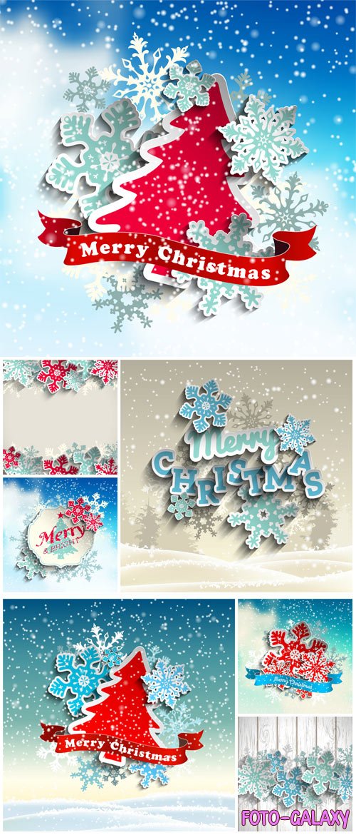 New Year and Christmas illustrations in vector 23
