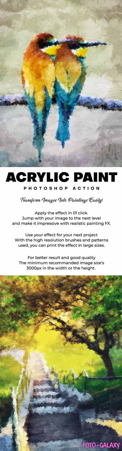GraphicRiver - Acrylic Paint Photoshop Action - 29558035
