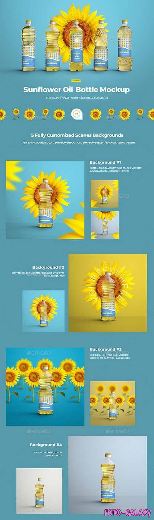 GraphicRiver - Mockups Plastic Sunflower Oil Bottles 29741146