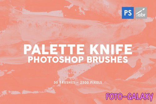 30 Palette Knife Photoshop Stamp Brushes 2