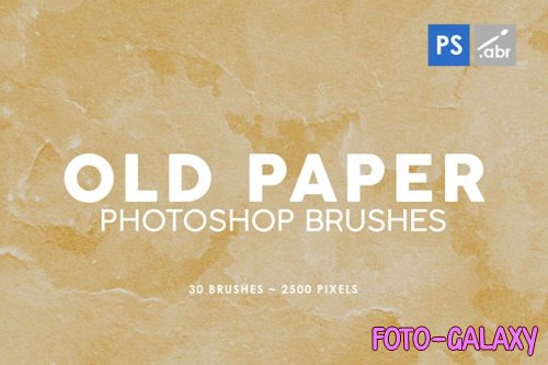 30 Old Paper Photoshop Stamp Brushes 2