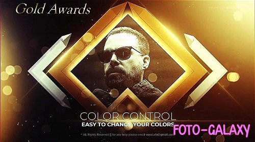 Gold Awards Titles Slideshow 857551 - Project for After Effects