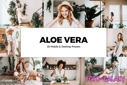 20 Aloe Vera Lightroom Presets & LUT - 5861842