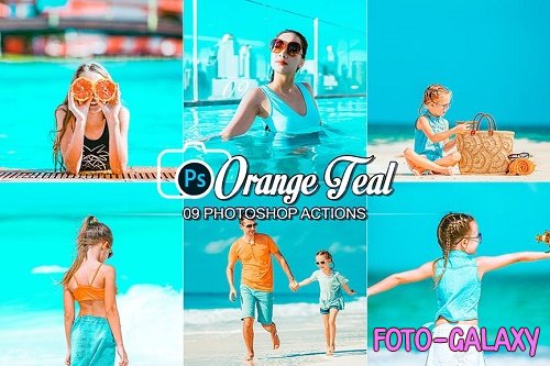 09 Orange and Teal Photoshop Actions