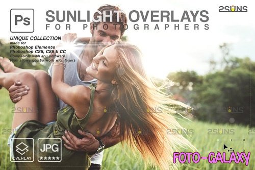 Sunlight Photo Overlays, Sunlight Overlays, Sun Flares V1 - 1254134
