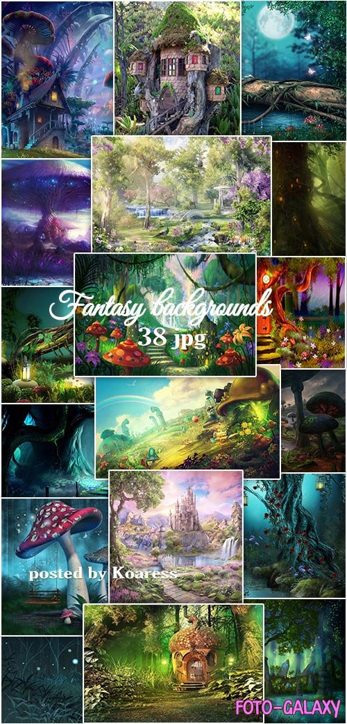      - Backgrounds for collages Fantasy