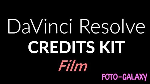 Film Credits Kit 629092 - DaVinci Resolve