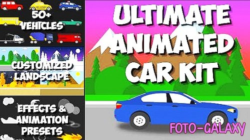 Ultimate Animated Car Kit 727820 - Project for After Effects