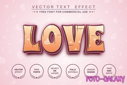 Loving Love - editable text effect - 6225509