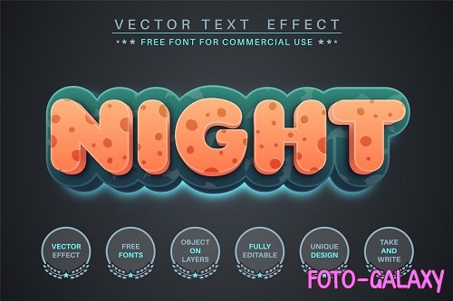 Dark Night - Editable Text Effect - 6228256