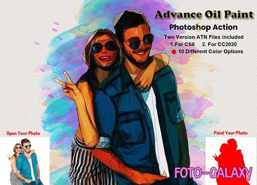 Advance Oil Paint Photoshop Action - 5740242