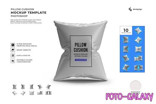 Pillow Cushion Mockup Template Bundle - 1463578