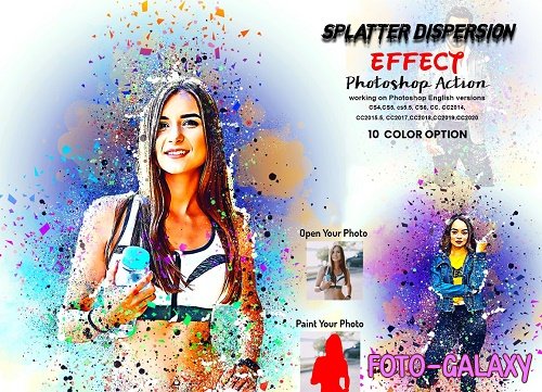 Splatter Dispersion Effect PS Action - 6296762