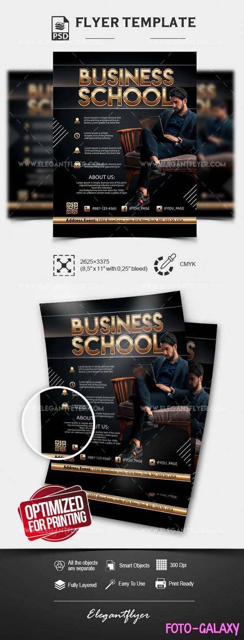 Business School PSD Flyer