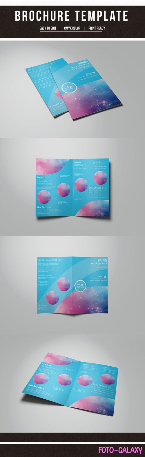 AdobeStock Blue Brochure Layout with Circular Photo Placeholders 1 196073630