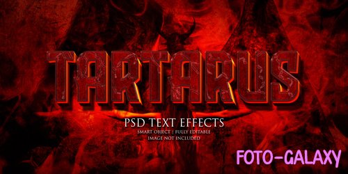 Tartarus text effect Premium Psd