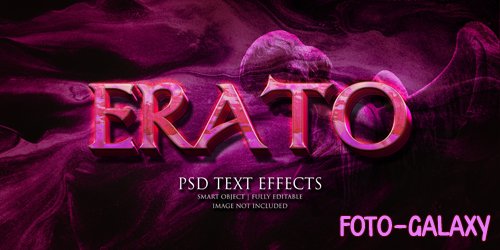 Erato text effect Premium Psd