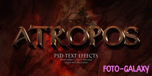 Atropos text effect Premium Psd