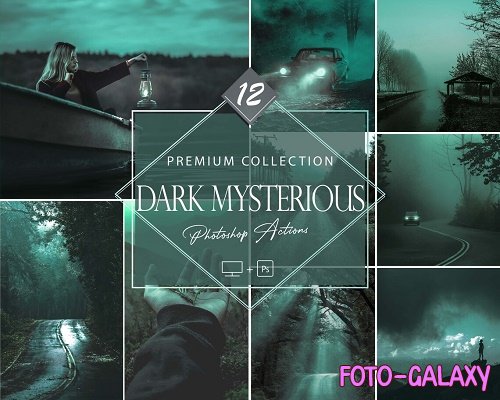12 Dark Mysterious Photoshop Actions, Moody Dark ACR Preset - 1051539974