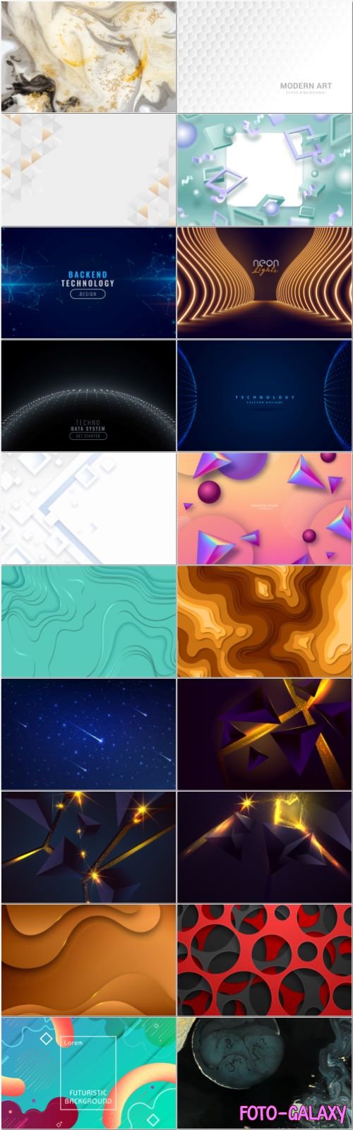 Set abstract vector background design