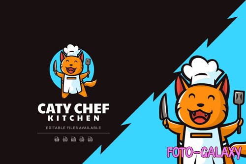 Cat Cartoon Logo design templates