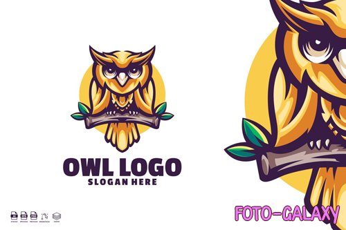 Owl logo template