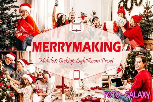 12 Merrymaking Mobile & Desktop Lightroom Presets - 1608744