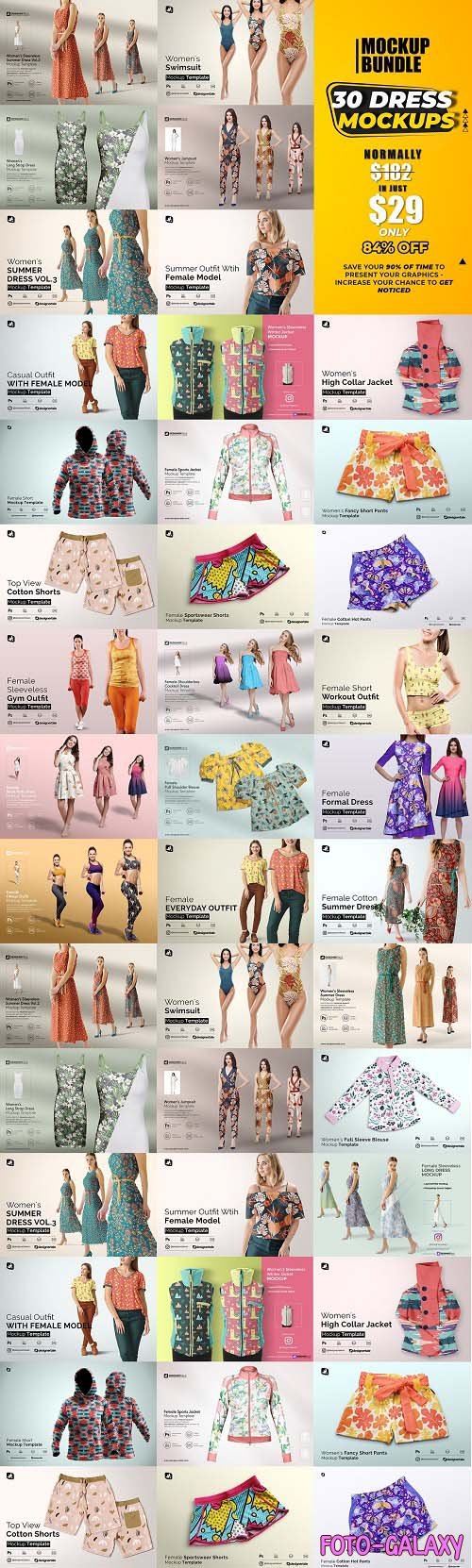 BUNDLE | 30+ Dress Mockup Collection - 6519385