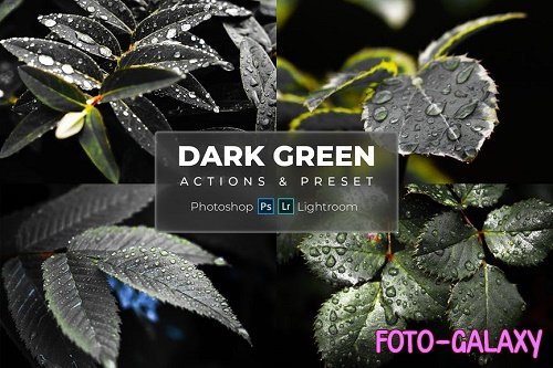 Phtoshop Actions & Lightroom Presets - Dark Green
