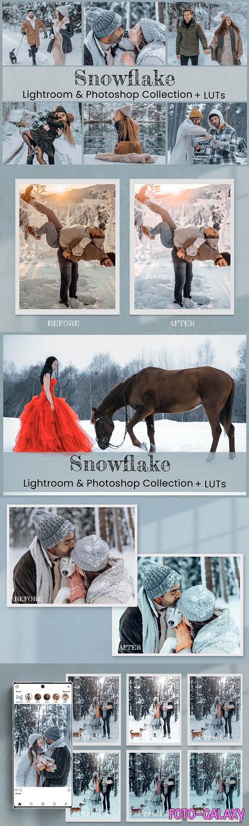Snowflake Lightroom Photoshop LUTs - 6573896